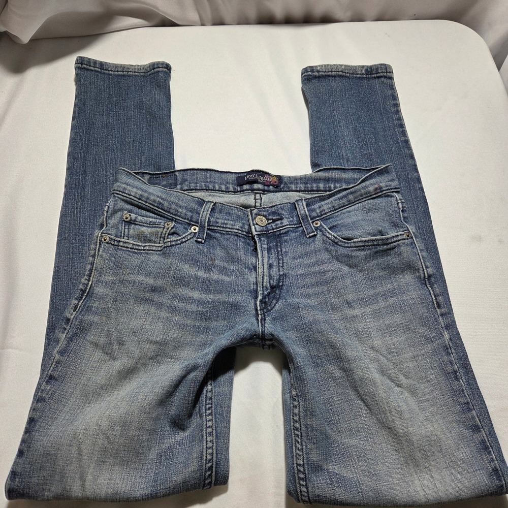 Levis Genuine Crafted Skinny Jeans Womens 9M Blue Denim Low Rise Medium Wash